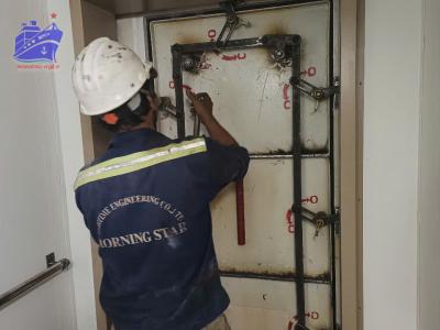 Fabricate and install new mechanism units for WT doors